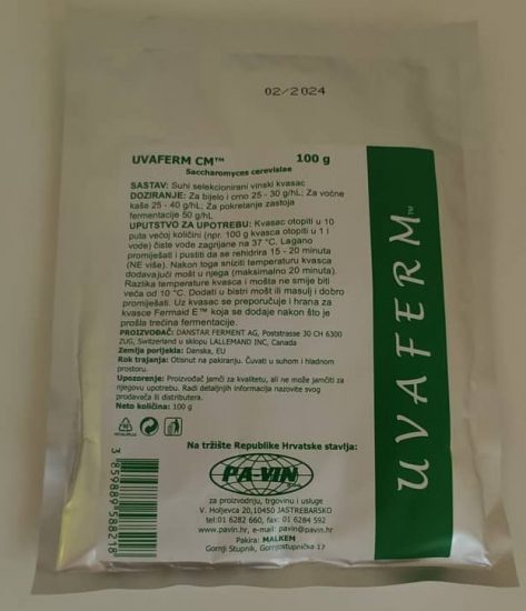 Uvaferm CM 100 gr kvasac za vrenje